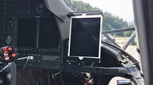 Airbus EFB holder by Swiss Helicopter Engineering