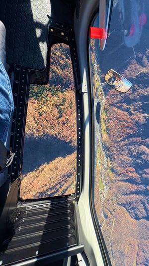 cockpit floor window from above