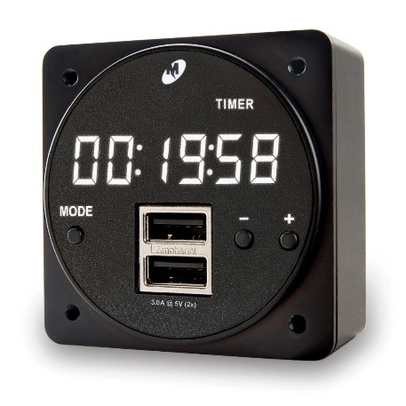 Instrument Panel Clocks Airbus AS350 Instrument Panel Digital Clock - Swiss Helicopter Engineering